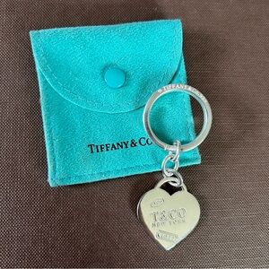 Tiffany & Co. Tiffany 1837 Heart Tag Key Ring Key Chain Sterling Silver 925